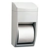 Bobrick Matrix Series Two-Roll Tissue Dispenser, 6 1/4w x 6 7/8d x 13 1/2h, Gray -BOB5288