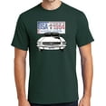 thumbnail image 1 of Buy Cool Shirts '64 Ford Mustang Country Cotton T-shirt, Large Forest Green - Tall, 1 of 3