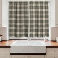 thumbnail image 2 of Ambesonne Vintage Kitchen Curtains, Tartan British Heraldry, 55"x39", Beige Dark Taupe Maroon, 2 of 3
