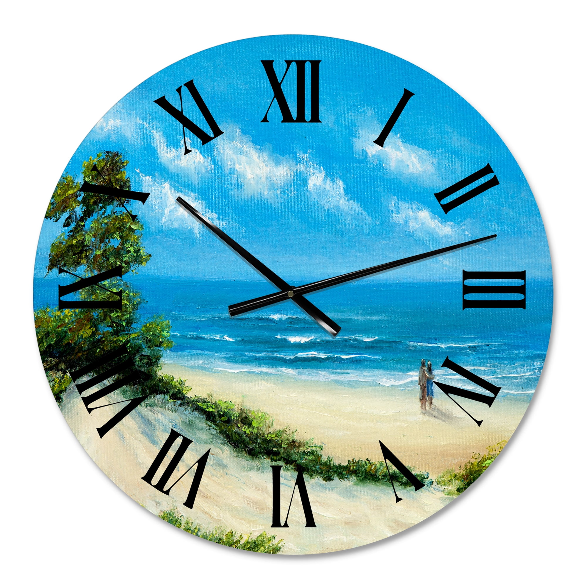 Designart 1 in Coastal Wall Clock