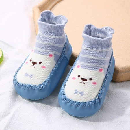 

Ameiqe Baby Socks Shoes Infant Toddler Boys Girls Low Top Soft Sole Casual Pre Walker Shoes(Blue 14cm)
