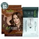 thumbnail image 1 of Hair Color Shampoo – Pack of 2 – 3-in-1 Dye, Conditioner & Cleanser – Gray Coverage – For All Hair Types – Long-Lasting, Travel-Size with Stain Pouchs – Unisex, 1 of 5