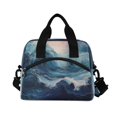 thumbnail image 2 of Lunch Bag Portable Crossbody Meal Bag Cooler Bag Insulated Lunch Bag Food Bag Handheld & Crossbody Design Super Cool Sea, 2 of 6