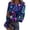 Z003_Multicolor, variant on Women's Long Sleeve Christmas Tops Crewneck Ribbed Knit Shirt with Funny Xmas Printed Christmas Fall Winter Tops