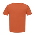 thumbnail image 5 of Tittly Womens T Shirts Women Graphic Tees Plus Size Shirts for Women Plus Size Round Neck Short Sleeve T Shirt For Women; Summer Loose T Shirt Casual Top. Orange, 5 of 5