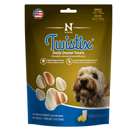 UPC: 0657546801129 | Twistix Dental Treats Dog Yogurt Banana SMALL 5.5 oz