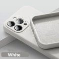 thumbnail image 1 of New Luxury Original Liquid Silicone Phone Case For iphone 16 15 14 13 12 11 Pro Max Plus Lens Protection Shockproof Back Cover White For iPhone 12 ProMax, 1 of 6