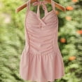 thumbnail image 2 of Greyghost Robe pour Femme Petit Maillot de Bain Plaque d'Acier Angle Plat Conservateur Maillot de Bain de Source Thermale Belle Poitrine Maillot de Bain une Pièce Rouge 2TG, 2 of 6