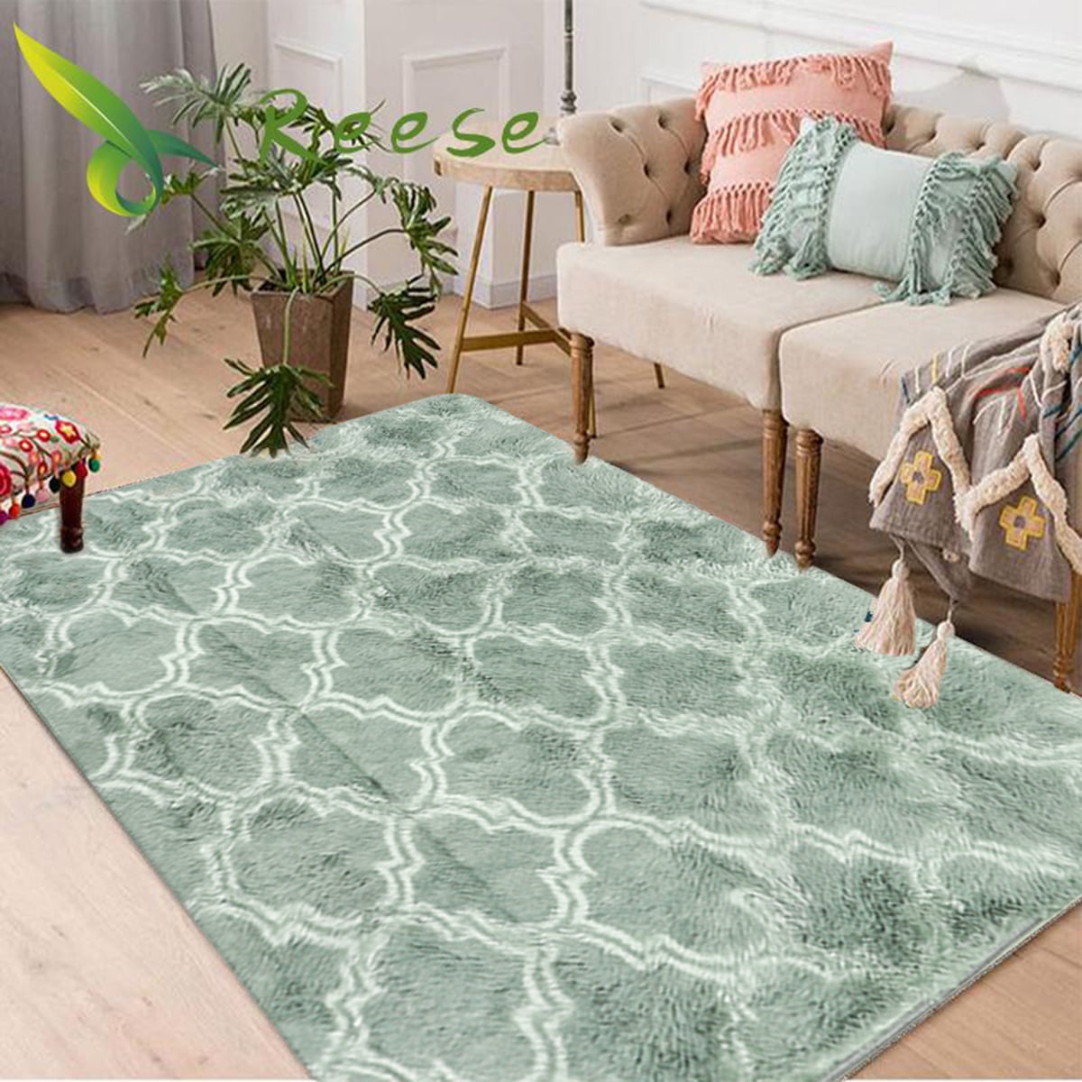 Washable Shag Collection 118''x79'' Large Area Rug Super