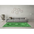 thumbnail image 3 of Ahgly Company Indoor Round Oriental Emerald Green Traditional Area Rugs, 5' Round, 3 of 4