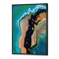 thumbnail image 3 of Designart 'Abstract Composition In Black and Orange' Modern Framed Canvas Wall Art Print, 3 of 5