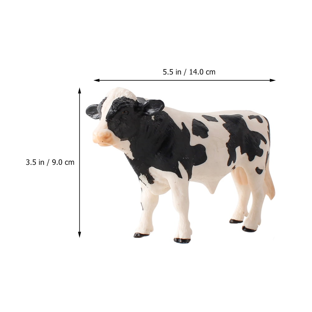 Tinksky 1 Set 2Pcs Children Toys Simulated Pasture Cow 