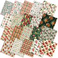 thumbnail image 1 of Paquete de tela FuWeave Vintage Woodland Christmas, 25 x 25 cm, 60 unidades, 1 of 6