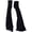 Black, variant on Apple Pattern Over The Knee Socks, Polyester Thigh High Socks, One Size