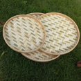 thumbnail image 4 of PENGXAING Bamboo Sieve Home  Shape Handmade Bamboo Weaving Sieve Fruit Tea Basket Storage Organizer, 4 of 6