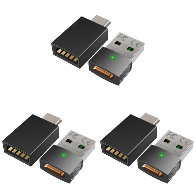 Mini Ratón Jiggler Que Se Mantiene Despierto USB 3 Uds. (Mouse Con Adaptador)