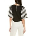 thumbnail image 2 of Gracia womens  Fringe Top, m, Black, 2 of 3