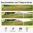 thumbnail image 4 of Quictent 20x60 Heavy Duty Party Tent Outdoor Canopy Tent Carport Wedding Event Shelter BBQ Wedding Tents for Parties with Storage Bags(Church), 4 of 7