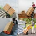 thumbnail image 4 of ‌RXFSP Electric Stair Climbing Hand Truck, 880lb Capacity, Heavy Duty, Rubber Tires, Folding Handle & Brakes, Ideal for Home & Commercial Use, 4 of 13