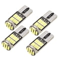 thumbnail image 1 of T10 194 168 W5W 2825 Canbus LED 6500K 4014 Chipset 26SMD Puerta interior del automóvil Mapa de cúpula Copia de seguridad Tronco Guantera Bombillas Aleación de aluminio Luz blanca (juego de 4), 1 of 1