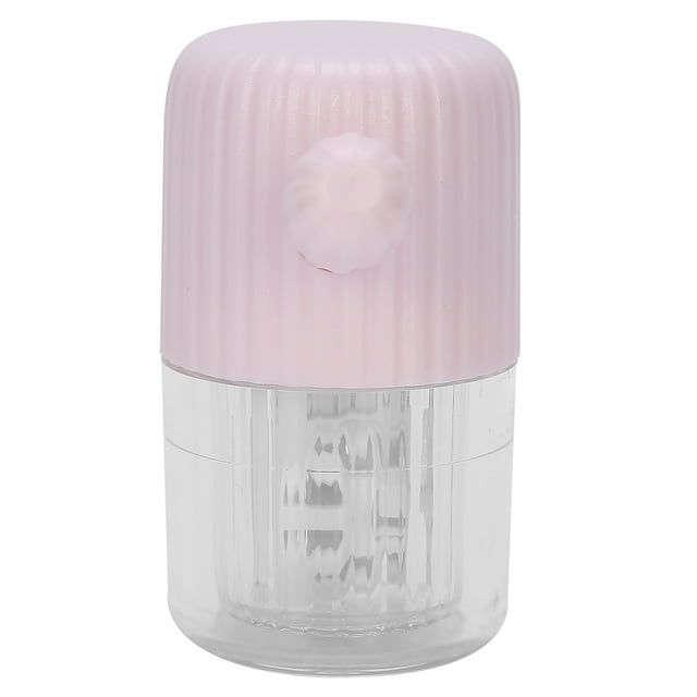 Limpiador de Lentes de Contacto Portátil, Arandela, Estuche de Limpieza Manual para Lentes de Contacto, Caja con Pinzas para Viajes Y Hogar(Rosa) Para Maquillaje Octpeak NO