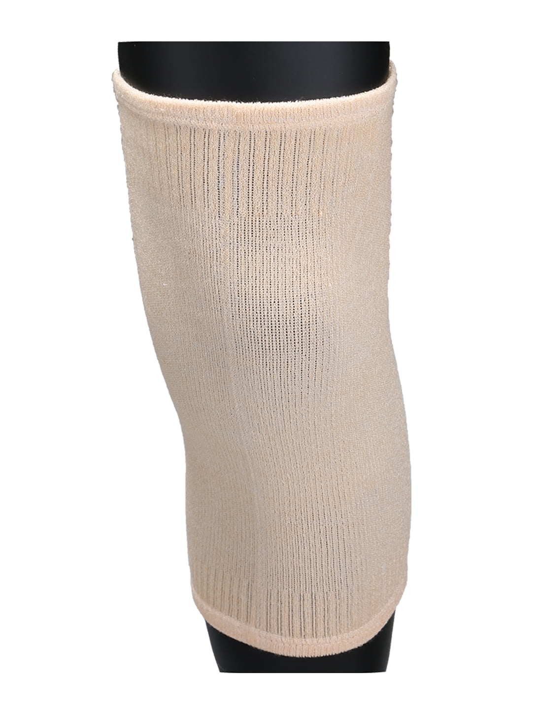 Stretchy Compression Kneecaps Adjustable Knee Pads Socks Beige Medium