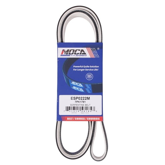 MOCA AUTOPARTS 7PK1781 Fabric Faced Serpentine Belt Fit for 2003-2007 Honda Accord 2.4L