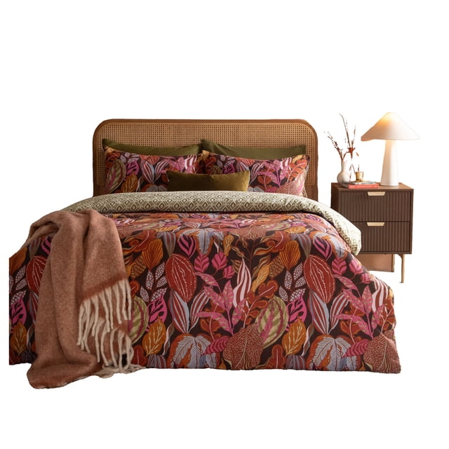 Furn Ultimate Reversible Velvet Printed Duvet Cover Set