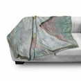 thumbnail image 3 of Letter K Soft Flannel Fleece Throw Blanket, Scratched Looking Typographic Element Uppercase K Printing Theme Rough Vintage, Cozy Plush for Indoor and Outdoor Use, 70" x 90", Multicolor, by Ambesonne, 3 of 6