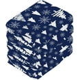 thumbnail image 4 of SKYSONIC Christmas Tree Washcloths Set of 4, Highly Absorbent Soft Cotton Fingertip Towels for Bathroom, Kitchen, Gym, Spa, Home Decor, 12 x 12 Inch, 4 of 7