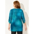 thumbnail image 2 of Catherines Women's Plus Size Dream Drape Zip V-Neck Top, 2 of 3