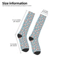 thumbnail image 4 of Fotbe Abstract leaves fox print Women's Men's Novelty Crew Socks Cotton Socks Knee High Socks for Walking,Running,Nurses,Pregnancy, 4 of 8