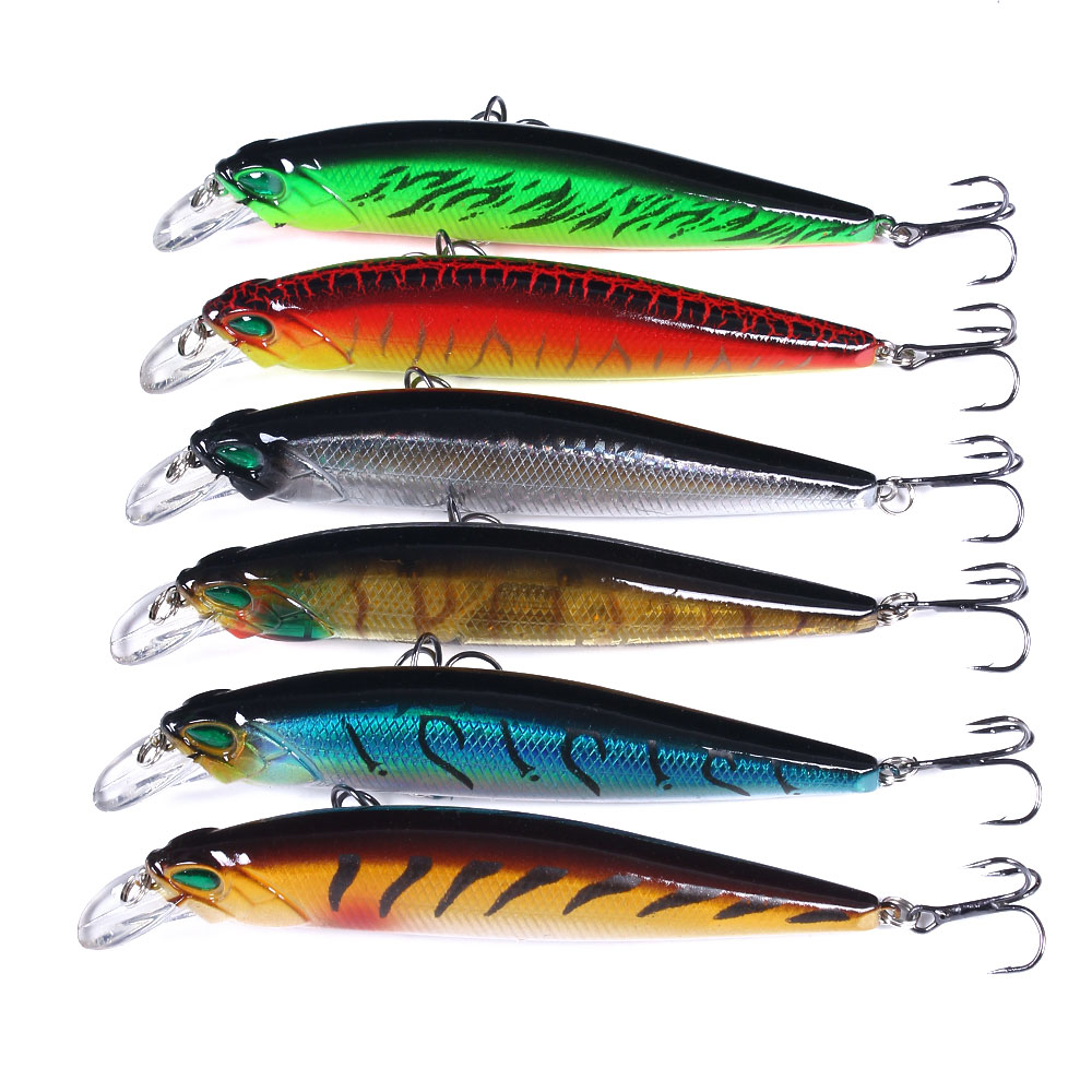 HENGJIA Fishing Lures Large Hard Bait Minnow VIB Lure with Treble Hook Life-Like Swimbait Fishing Bait Popper Crankbait Sinking Lure for Trout Bass Walleye Redfish