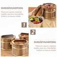 thumbnail image 4 of GOOHOCHY 1 PC Creative Vegetal Bucket Barril de madera Cuenco de sushi de moda con tapa, 4 of 8
