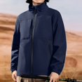 thumbnail image 5 of YVNAURA Women UPF 50+ Lightweight Running Windbreaker Jacket Breathable Windproof Water Resistant Hooded Full Zip Quick Dry Packable Outdoor Coat for Women Travel Daily, Navy,M, 5 of 9