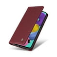 thumbnail image 5 of Wallet Case for Samsung Galaxy A53 5G, Business Style PU Leather Magnetic Adsorption Flip Folio Cover with Kickstand Card Slots Cash Holder Soft Silicone Shockproof Protective Case,Winered, 5 of 8