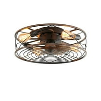 Cedar 4-Light Matt Black Flush Mount Ceiling Fixture