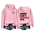 thumbnail image 4 of BODOAO Baseball Hoodies for Womens 2025 Letterprinted Baseball Long Sleeved Hoodie Baseball Mom Sweatshirt Funny Game Day Baseball Pullover Tops Fall Outfits Trendy Fashion Pullover Tops Pink 4Xl, 4 of 4