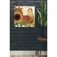 thumbnail image 2 of Epic Art 'Spice Roosters II' by Veronique Charron, Acrylic Glass Wall Art, 24"x24", 2 of 3