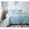 thumbnail image 3 of Airy Blue Country-Chic Printed Quilt Set, 3 of 5