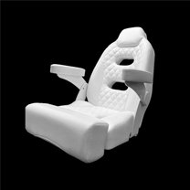Taco Metals HA12250WHA 25 in. Baja Sport Chair, White