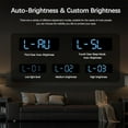 thumbnail image 2 of Reloj de Pared Digital de 9" con Temperatura, Humedad, Pantalla para Días Laborables, LED, Uso en Escritorio O Pared, 2 of 6