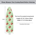 thumbnail image 5 of HELLHERO Ironing Board Covers 3 Fasteners Strawberry Pawprint Green Elastic Edge 15"x54" for Table Top, 5 of 5