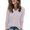 Pink, variant on V Neck Long Sleeve Shirts for Women Dressy Casual Fall Tops Lightweight Tunic Pullover Fashion Clothes