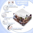 thumbnail image 4 of Custom Blanket with Photos/Text, Personalized Customized Picture Throw Blanket for Family Friend Christmas Halloween Birthday Wedding Customized Gifts for Women Men, 4 of 6
