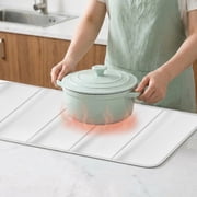 Heat Resistant Countertop Mat, 15.75 x 35.43 Inch Kitchen Protector Pad for Air Fryer, Coffee Maker, Microwave, Oven, Foldable Non-Slip