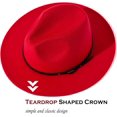 thumbnail image 2 of SURJDE Women Belt Buckle Fedora Hat, 2 of 6