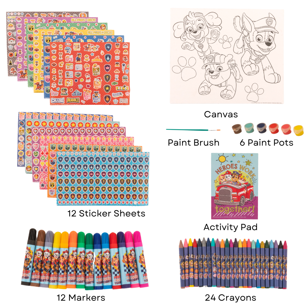 Disney Frozen Kids Art Set Stickers Markers and Paint Canvas 1000+