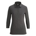 thumbnail image 1 of EDWARDS LADIES' 3/4 SLEEVE OPTICAL POLO, 1 of 1