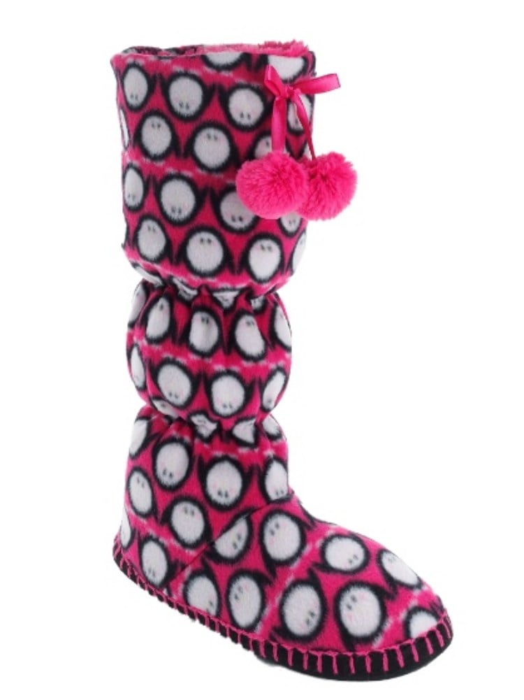 penguin slipper boots